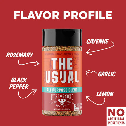 Fire & Smoke Society | The Usual All Purpose Rub 303g