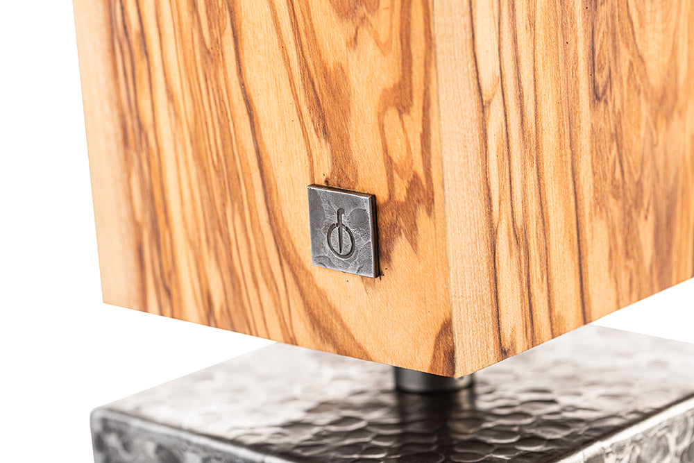 Forged Essentials Messenblok Magnetisch Roterend Olijfhout