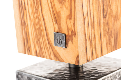 Forged Essentials Messenblok Magnetisch Roterend Olijfhout