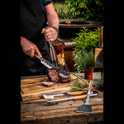 Forged Olive Butcher Knife / Slagersmes