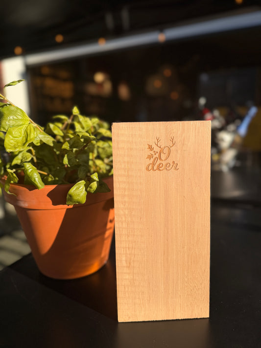 Home Brand Cederhouten plank met exclusieve kerstgravering 30x15cm | 1st.