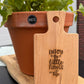 Home Brand Serveerplankje Beukenhout met gravering 20,5x11cm