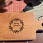Home Brand Serveerplankjes Beukenhout met Kerstgravering 20,5x11cm | set van 2st.