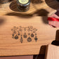 Home Brand Serveerplankjes Beukenhout met Kerstgravering 20,5x11cm | set van 2st.