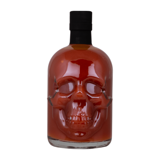 Saus.Guru Death Wish Hot Sauce 0,5L - Skull fles