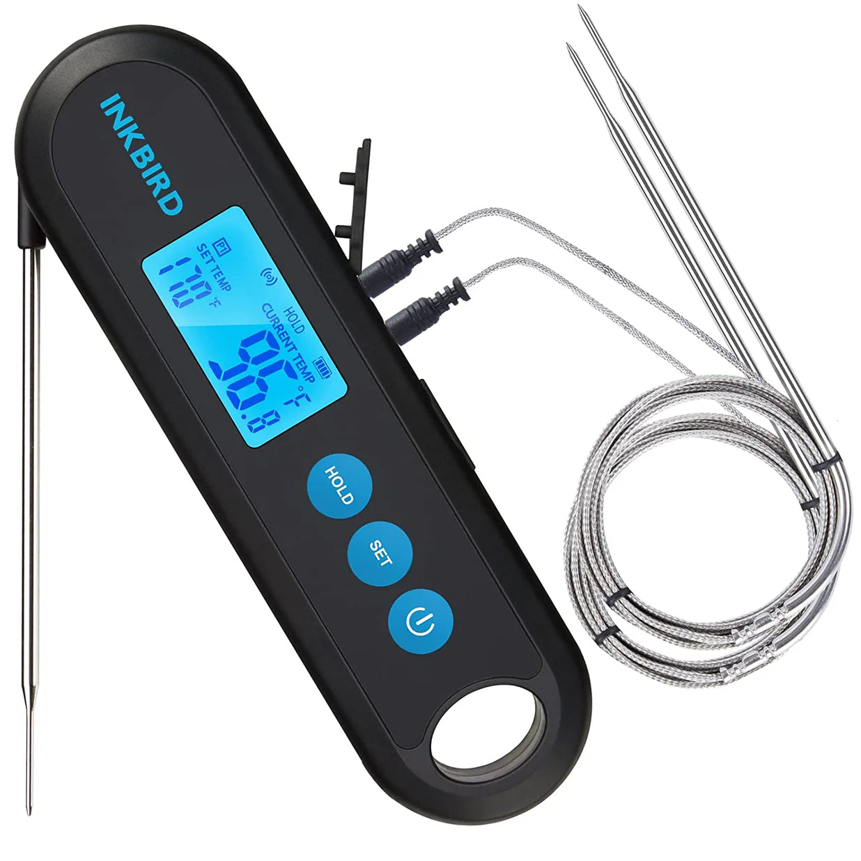 INKBIRD IHT-2PB Bluetooth Prik Thermometer | 2 wired probes