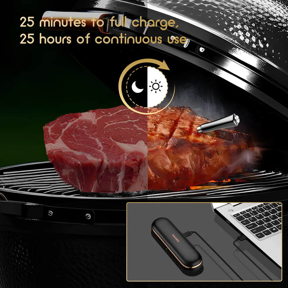INKBIRD INT-11P-B Bluetooth Barbecue Thermometer | 1 wireless probe