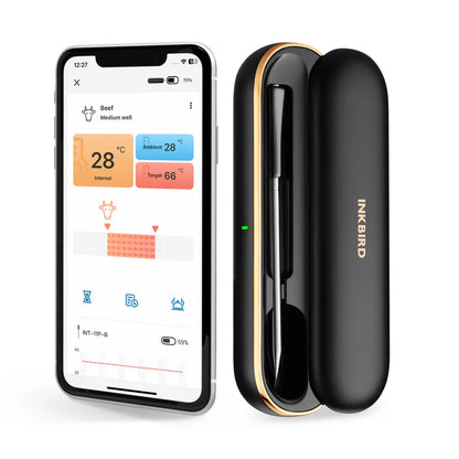 INKBIRD INT-11P-B Bluetooth Barbecue Thermometer | 1 wireless probe