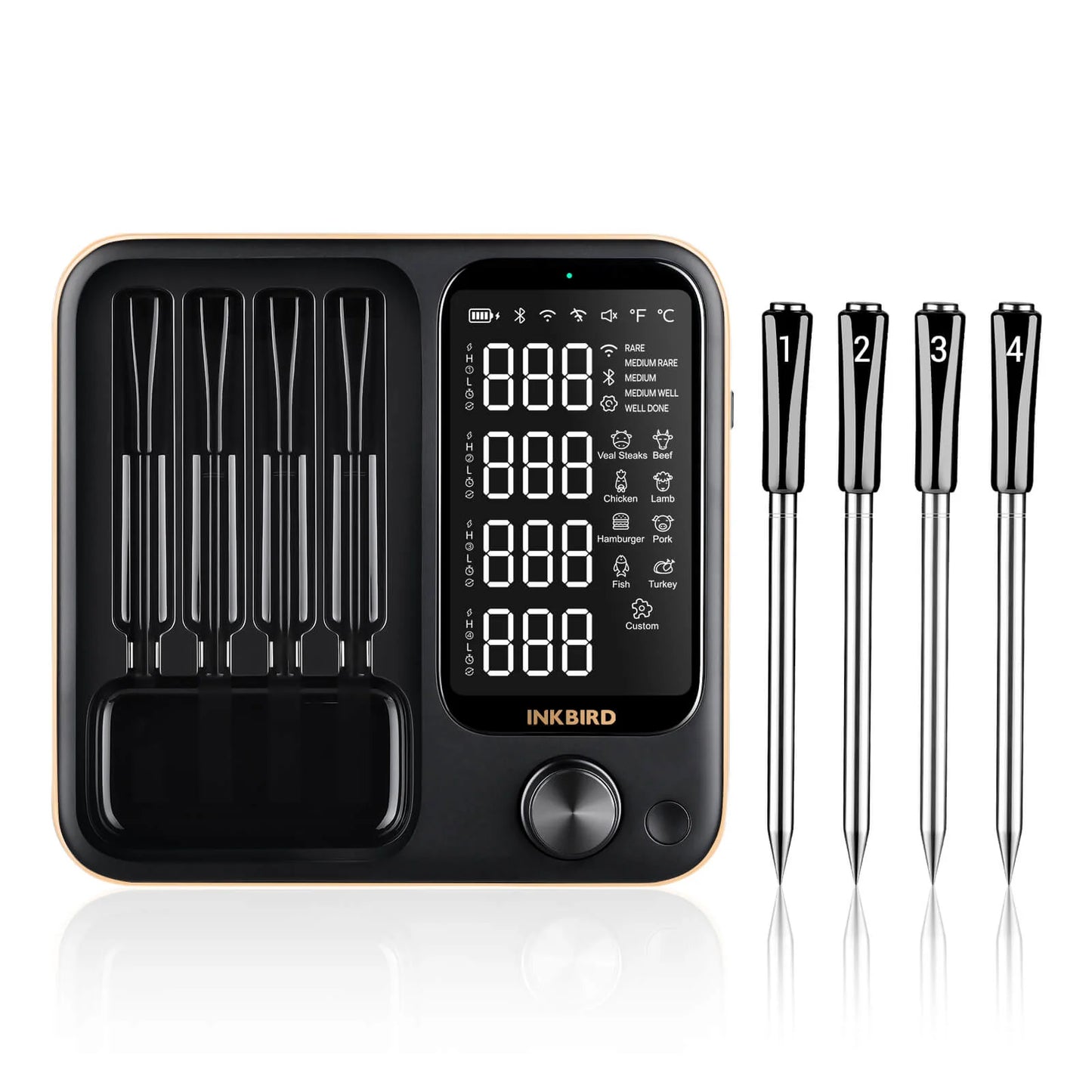 INKBIRD INT-14-BW Bluetooth + Wifi Thermometer | 4 wireless probes