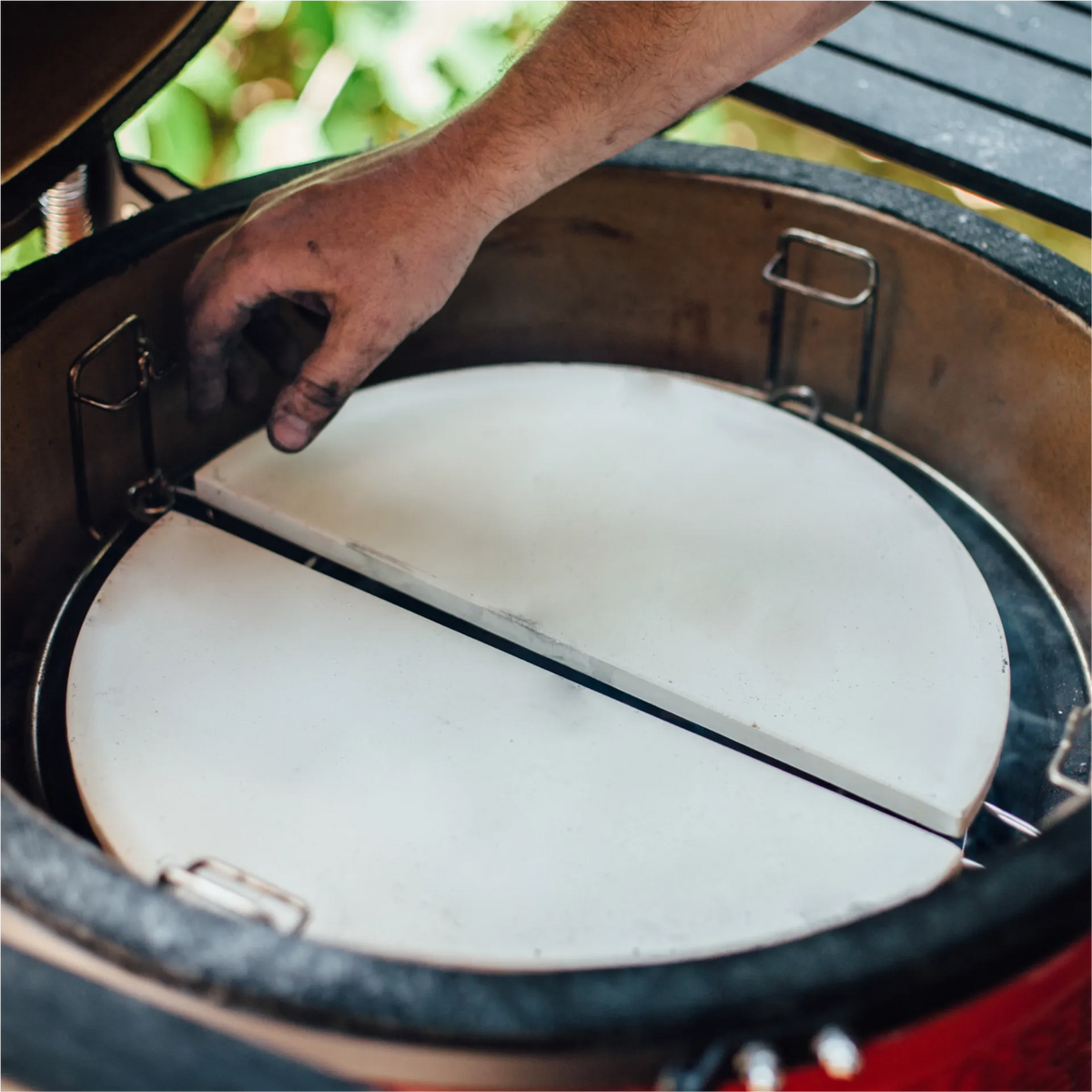 Kamado Joe Half Moon Deflector Plates 2st. | Classic Joe