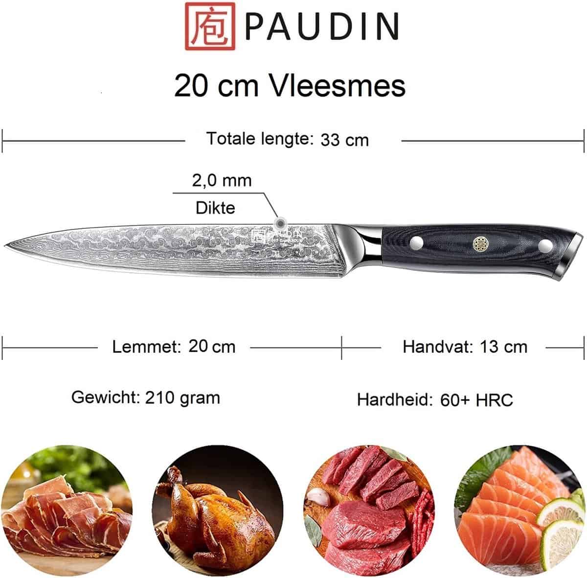 Paudin | Cloud Premium Vleesmes C5 20cm