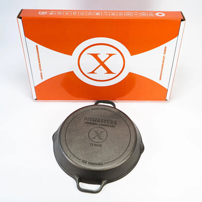Pitmaster X Mirror Polished Skillet Cast Iron met 2 Handvatten 12 inch/30cm