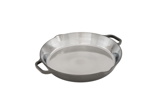 Pitmaster X Mirror Polished Skillet Cast Iron met 2 Handvatten 12 inch/30cm