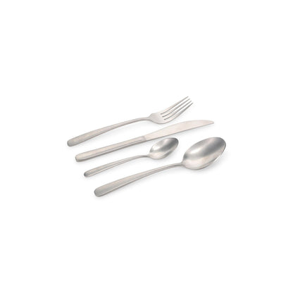 Salt&Pepper | Vintage Aura Bestekset Mat Zilver | 4-persoonsset 16-delig