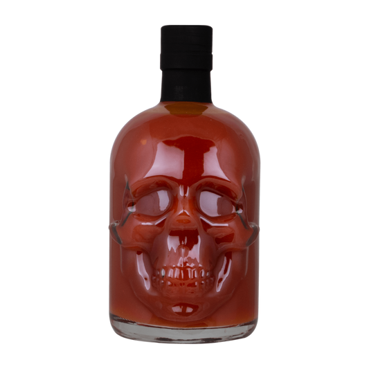 Saus.Guru | Death Wish Hot Sauce 500ml - Skull Fles