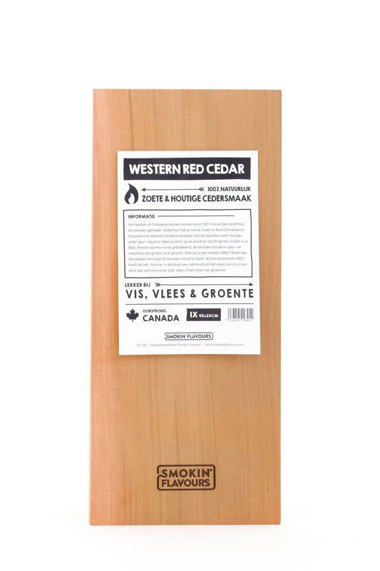 Smokin' Flavours Cederhouten Plank 45x20cm | 1st.