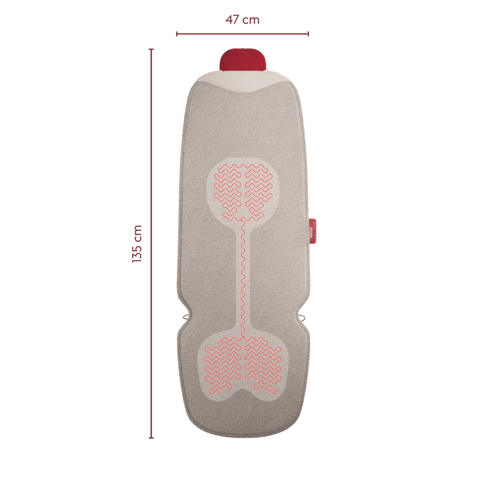 Stoov | Big Hug3 XL Warmtedeken Draadloos Woolly Soft Beige  | Flex 33Wh