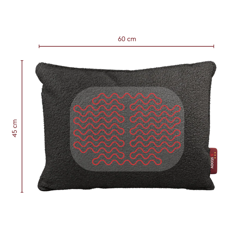 Stoov | Ploov3 Warmtekussen Draadloos Woolly Grey 45x60cm | Flex 33Wh