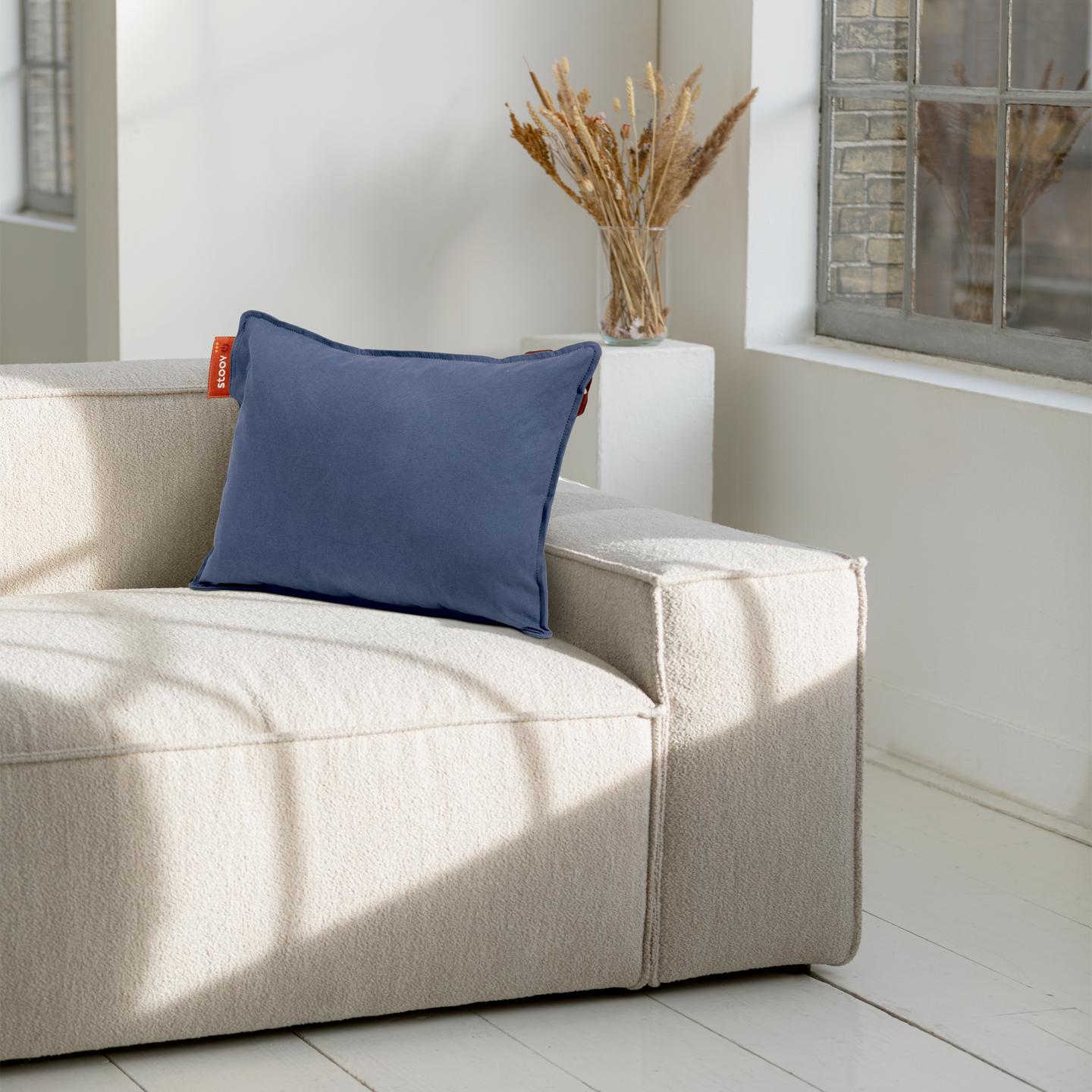 Stoov Ploov Warmtekussen Draadloos Canvas Midnight Blue 45x60cm | standaard batterij