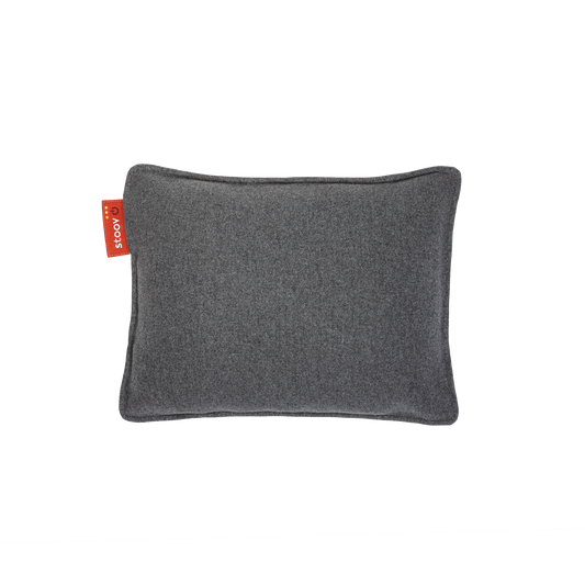 Stoov Ploov Warmtekussen Draadloos Original Melange Dark Grey 45x60cm | standaard batterij