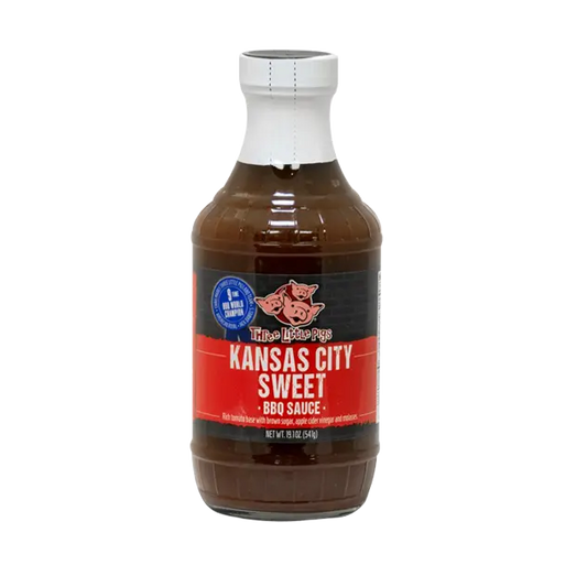 Three Little Pigs Kansas City Sweet BBQ Sauce - 541gr