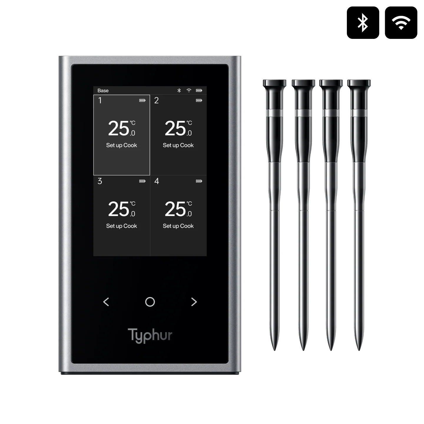 Typhur | Sync Quad Thermometer | 4 wireless probes