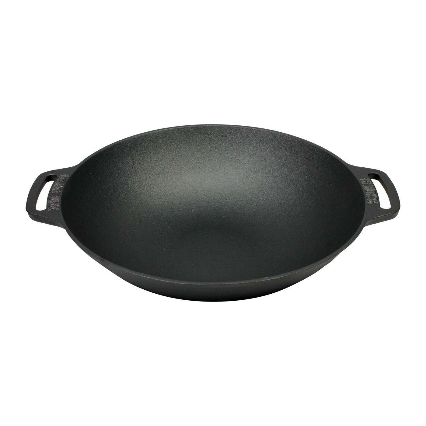 Valhal Wok Gietijzer met handgrepen 36cm