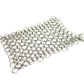 Valhal Outdoor Schrubmatje chainmail - reiniger voor gietijzer - 12 cm