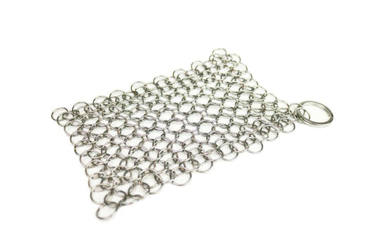 Valhal Outdoor Schrubmatje chainmail - reiniger voor gietijzer - 12 cm