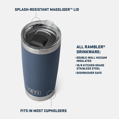 YETI Rambler Tumbler with Magslider Lid 20 oz (591ml) | Cape Summer Camp
