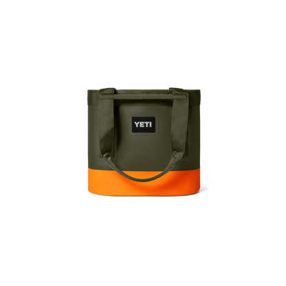 YETI Camino 20 CarryAll Tote Bag | Olive + King Crab Orange
