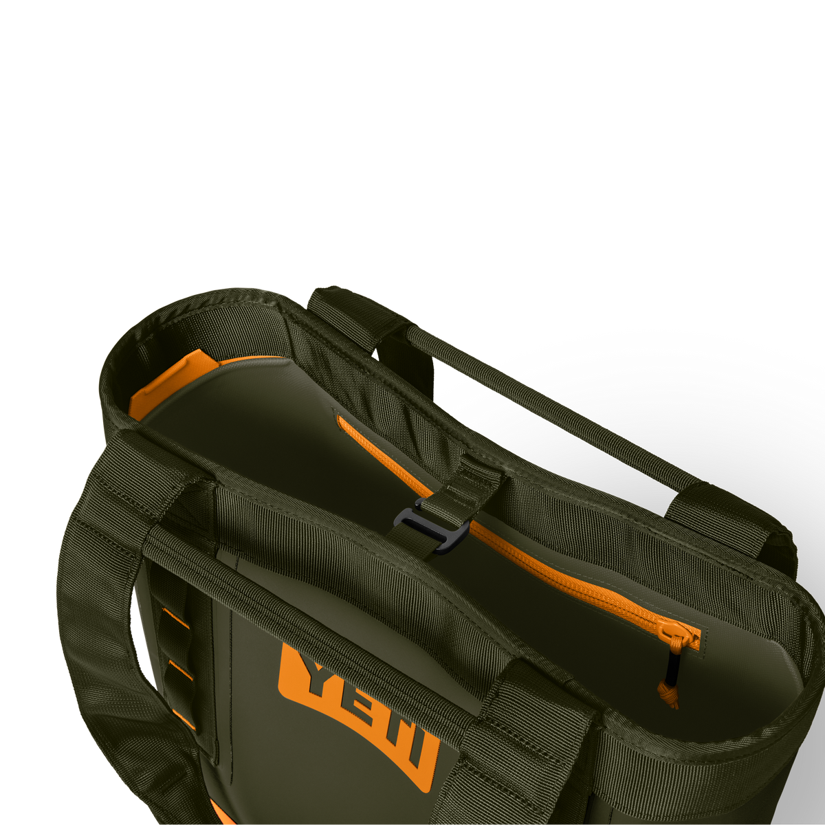 YETI Camino 20 CarryAll Tote Bag | Olive + King Crab Orange