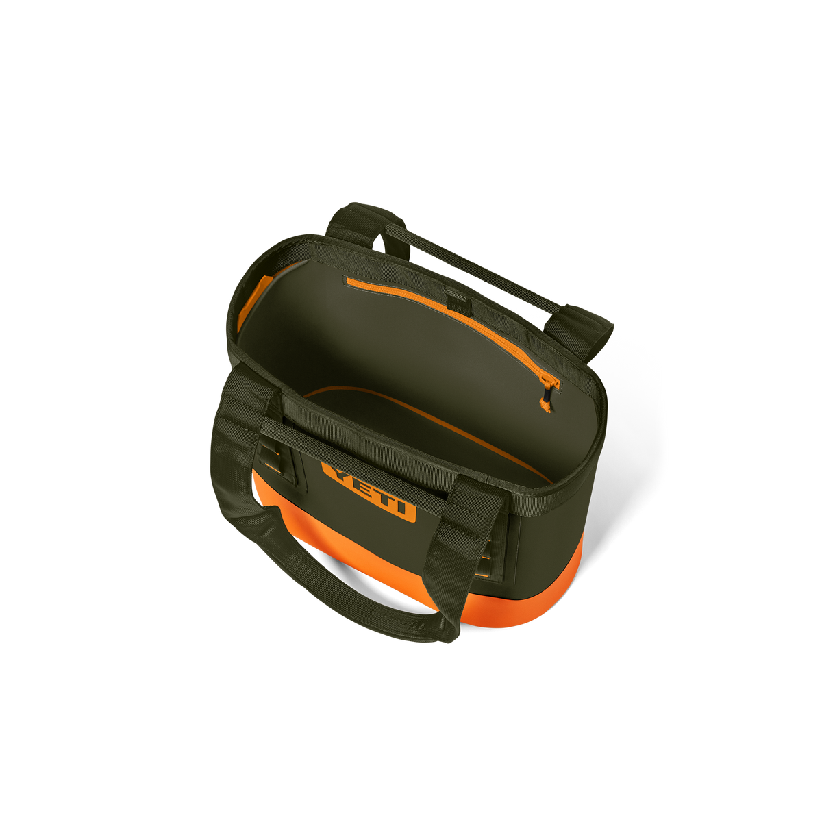 YETI Camino 20 CarryAll Tote Bag | Olive + King Crab Orange
