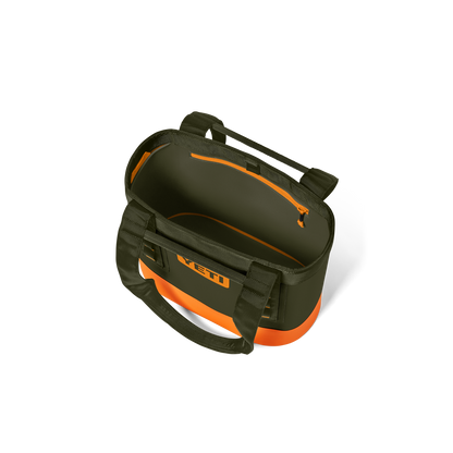 YETI Camino 20 CarryAll Tote Bag | Olive + King Crab Orange
