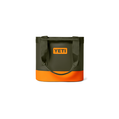 YETI Camino 20 CarryAll Tote Bag | Olive + King Crab Orange