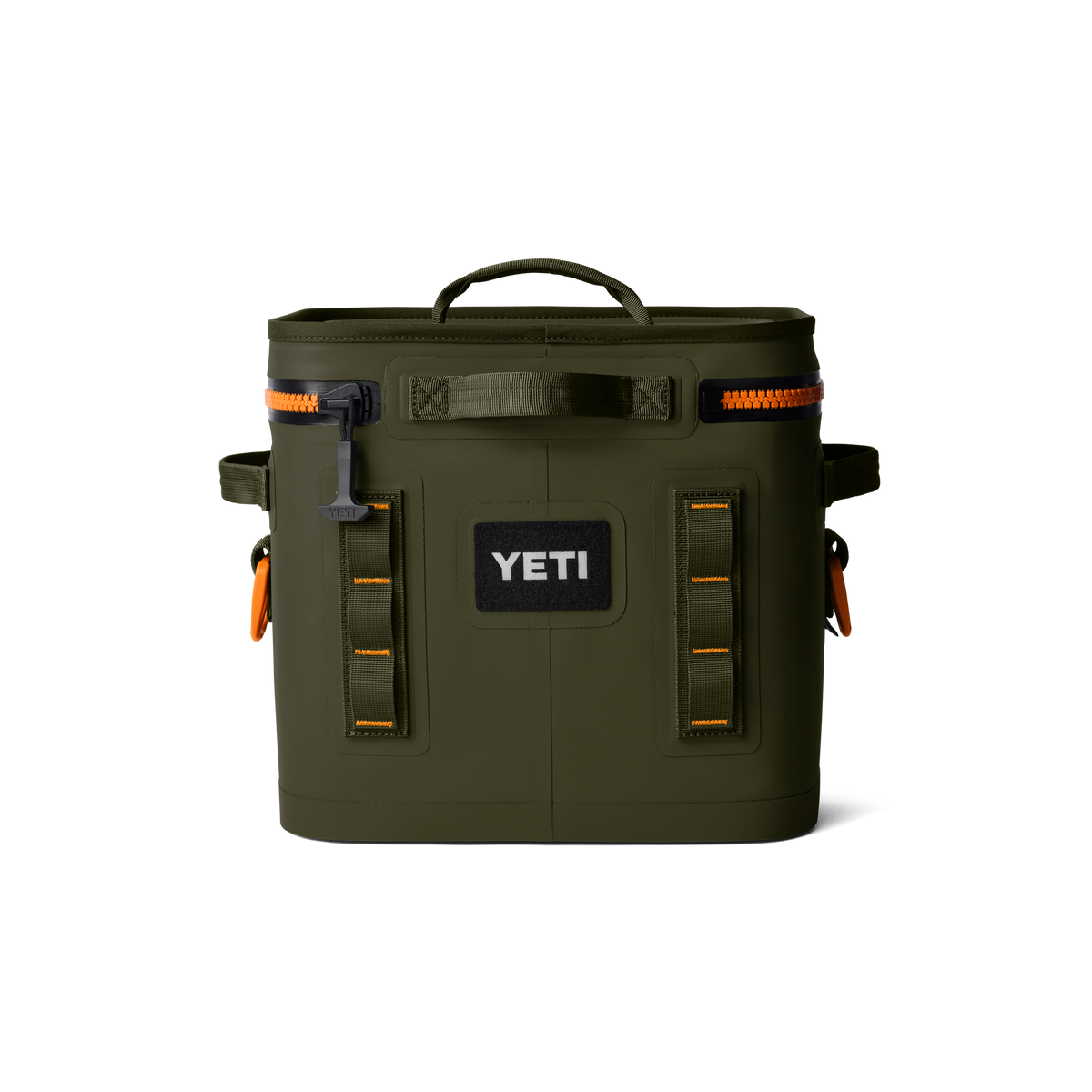 YETI Hopper Flip 12 Soft Cooler | Olive + King Crab Orange