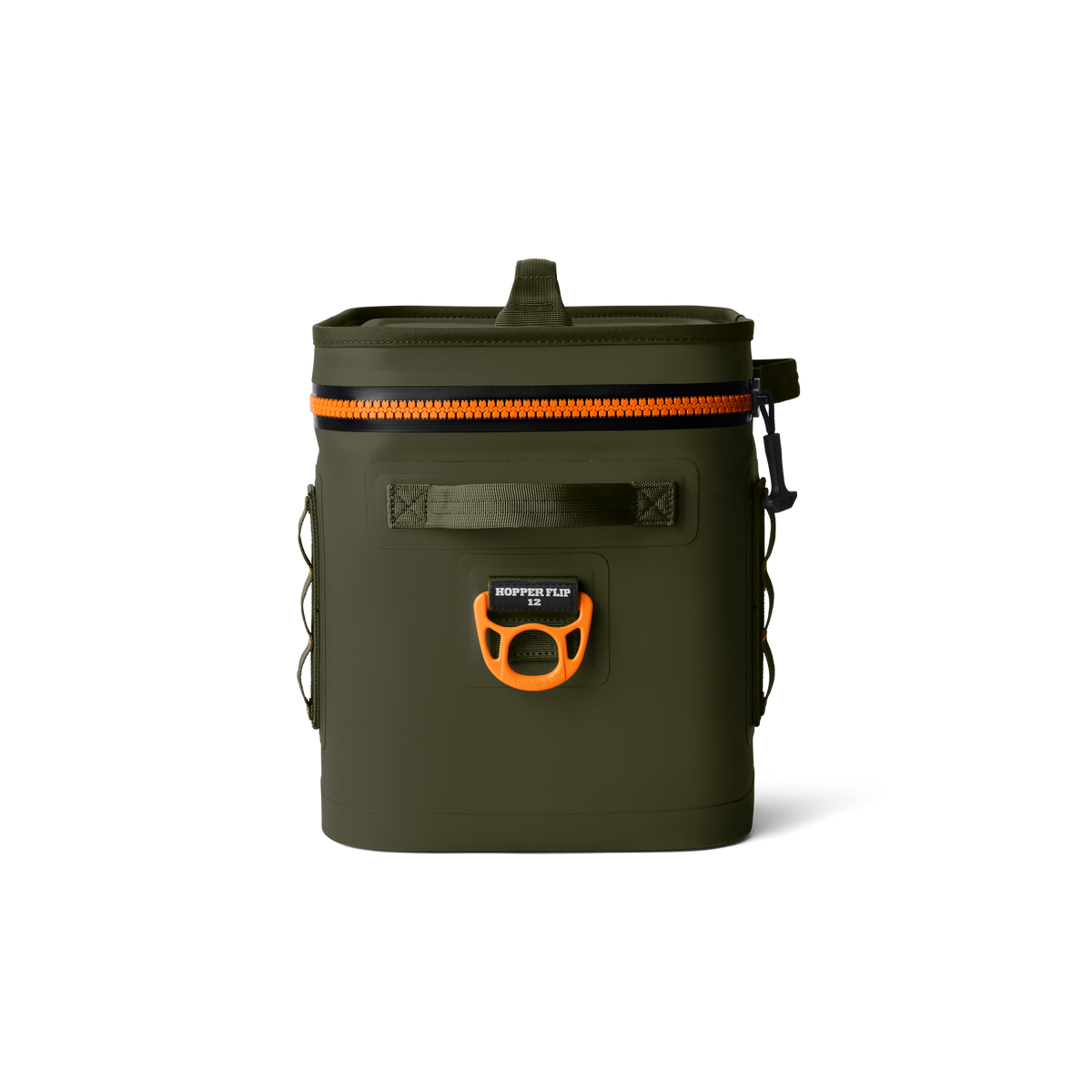 YETI Hopper Flip 12 Soft Cooler | Olive + King Crab Orange