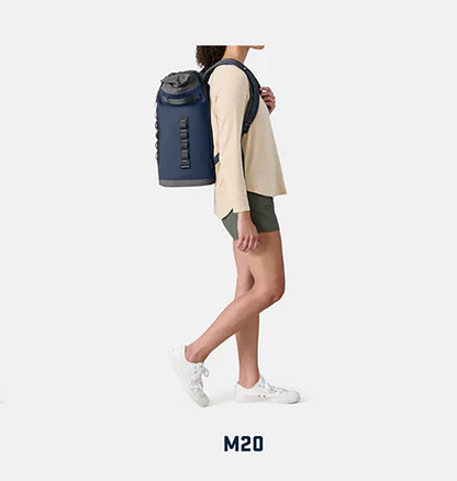YETI Hopper M20 Backpack Soft Cooler | Fog Grey/Blue