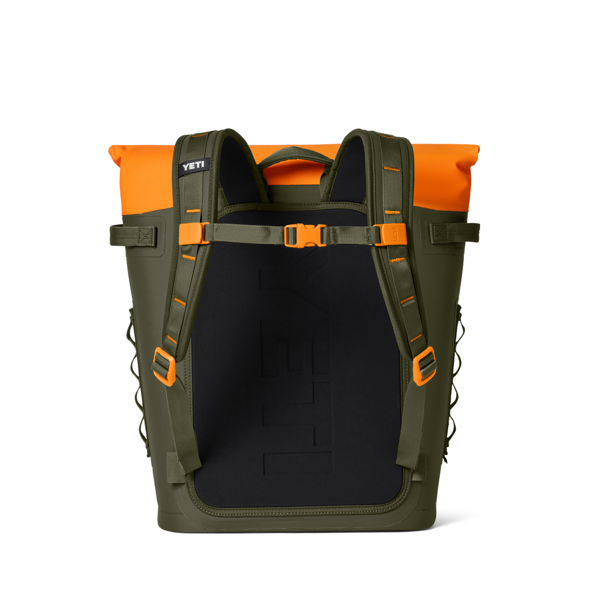 YETI Hopper M20 Backpack Soft Cooler | Olive + King Crab Orange