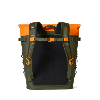 YETI Hopper M20 Backpack Soft Cooler | Olive + King Crab Orange