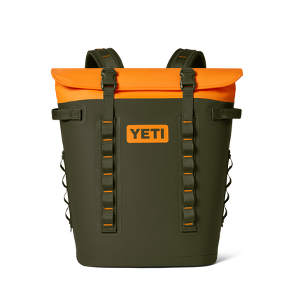 YETI Hopper M20 Backpack Soft Cooler | Olive + King Crab Orange