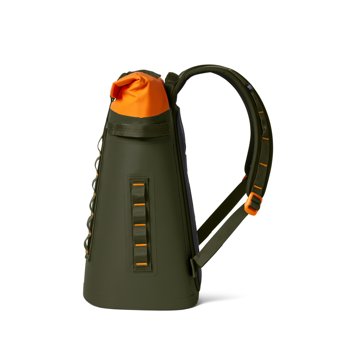 YETI Hopper M20 Backpack Soft Cooler | Olive + King Crab Orange