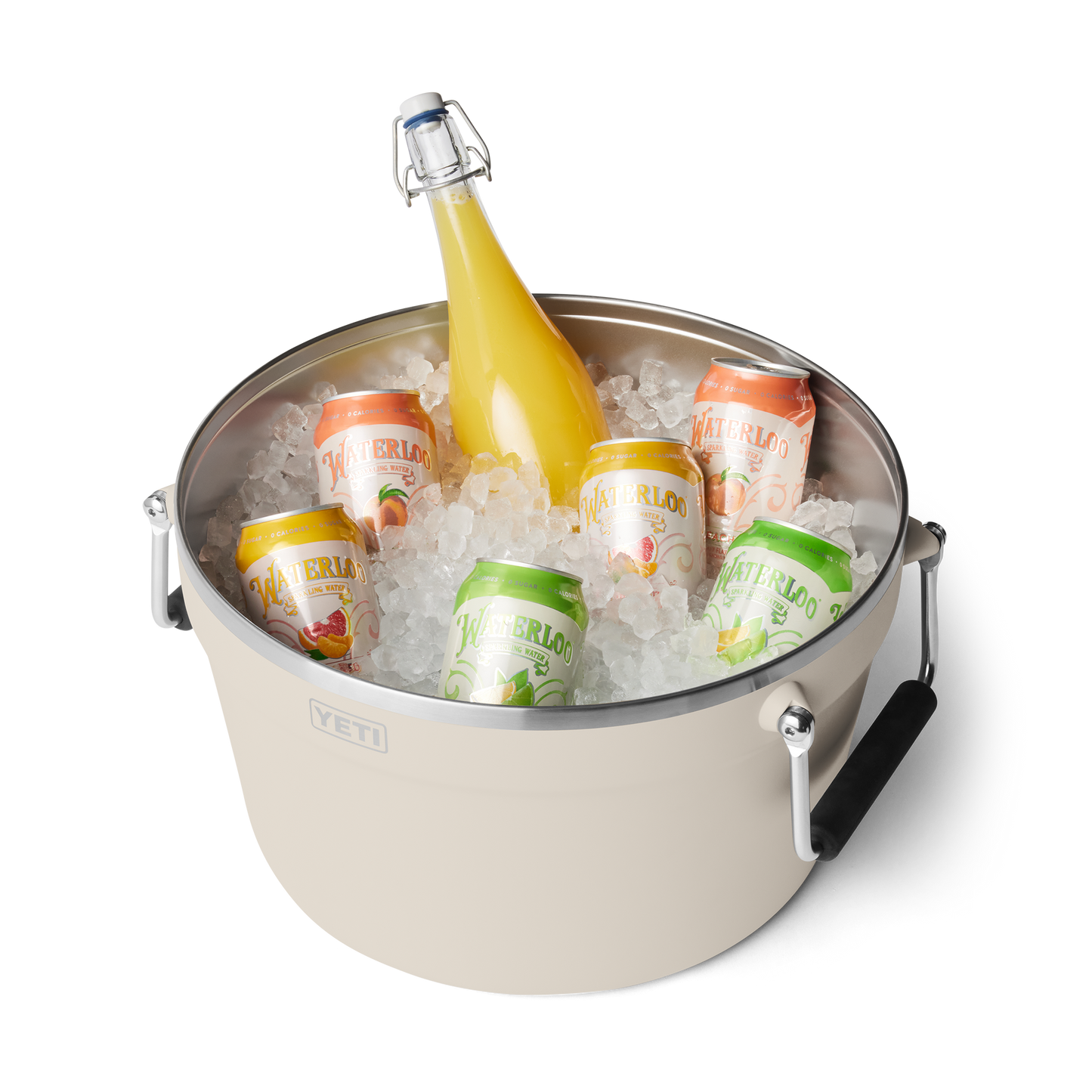 YETI Rambler Beverage Tub with Raised Lid 15.1L | Cape Taupe