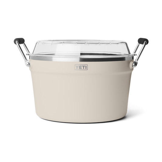 YETI Rambler Beverage Tub with Raised Lid 15.1L | Cape Taupe