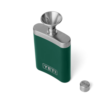 YETI Rambler Flask 7 oz (207ml) incl. Funnel | Black Forest Green
