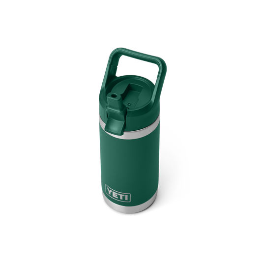 YETI Rambler Junior Kids Water Bottle with Color-Matched Straw 12 oz (355ml) | Black Forest Green