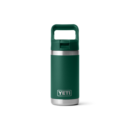 YETI Rambler Junior Kids Water Bottle with Color-Matched Straw 12 oz (355ml) | Black Forest Green