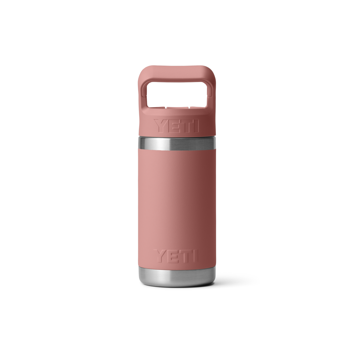 YETI Rambler Junior Kids Water Bottle with Color-Matched Straw Cap 12oz (354 ml) | Sandstone Pink