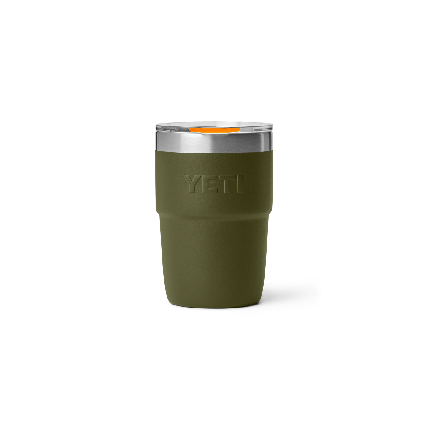 YETI Rambler Stackable Cup CL with Magslider Lid 8 oz (237ml) | Olive + King Crab Orange