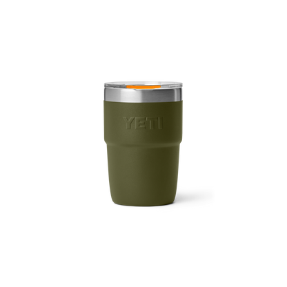 YETI Rambler Stackable Cup CL with Magslider Lid 8 oz (237ml) | Olive + King Crab Orange